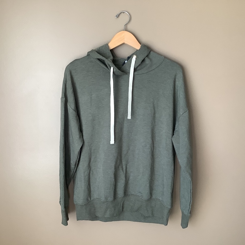 Buffalo David Bitton green hooded sweatshirt medium
